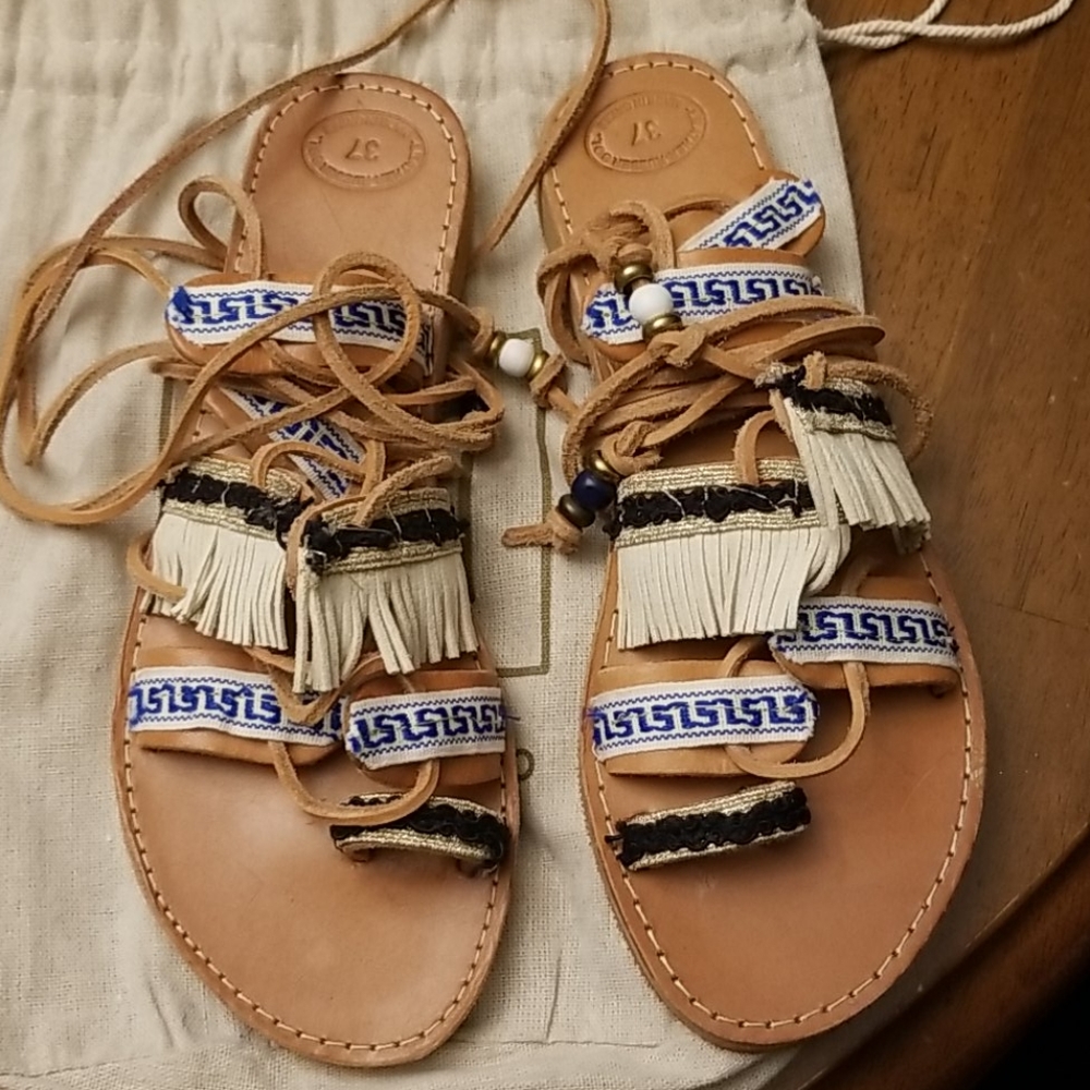 Trendy Strappy Maiyo sandals. Size 6.5